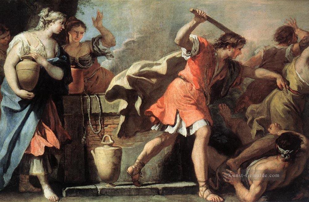 Moses Verteidigung der Töchter von Jethro Sebastiano Ricci Ölgemälde